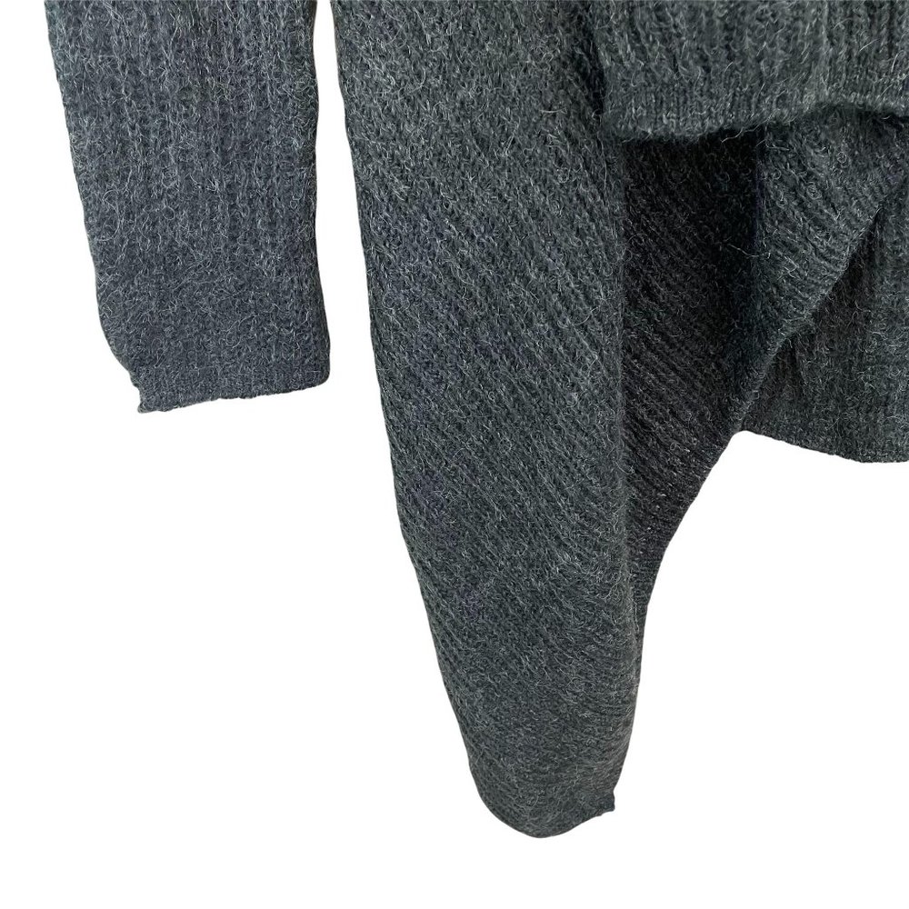 Joe Fresh grey charcoal cascade open front flyaway cardigan extra small MSRP 39 - Picture 9 of 12